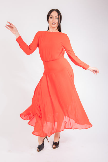 Maje Long Silk Dress – Rent your Couture