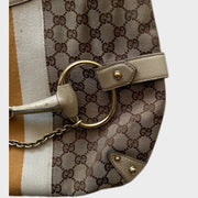 Gucci GG Canvas Horsebit Chain Shoulder Bag – Iconic and Elegant