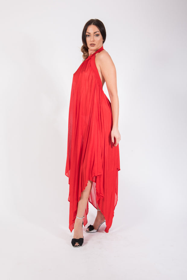Balmain Halterneck Backless Asymmetric Dress – Rent your Couture