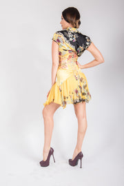 Roberto Cavalli Printed Short Sleeve Dress
