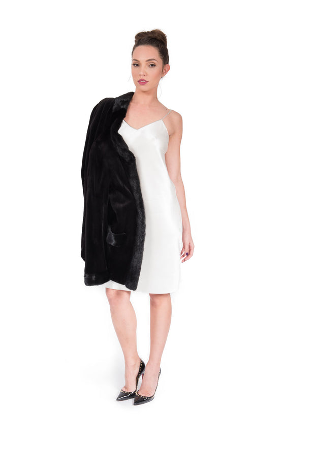 helmut lang silk slip dress Helmut Lang NY. MIdnite Navy Silk Long Dress